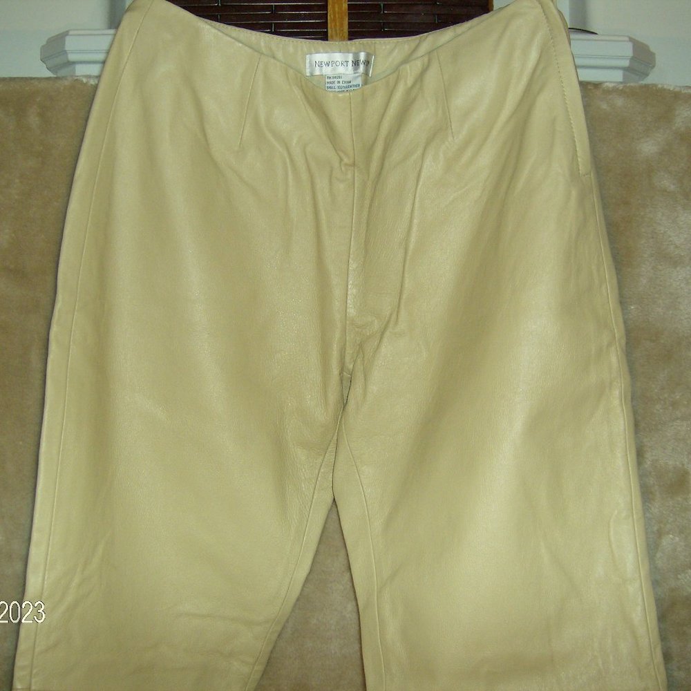 Leather Pants Tan